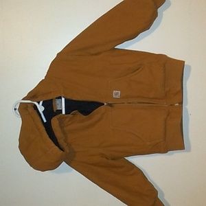 Carhartt Brown Hooded Insulated Active Jacket Size 4T